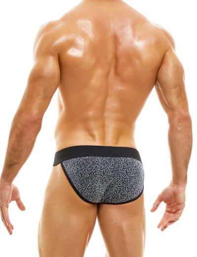 Modus Vivendi King cheetah tanga brief gun metal Tanga brief 62% Polyester, 30% Mettalic, 8% Elastane S-XL 13114_gun