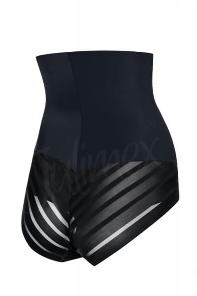 Julimex Shape & Chic Mesh High Waist Panty Black Ultra high waisted briefs with shaping effect S-2XL Mesh-141-199/CZA