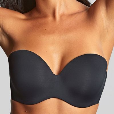 Panache 365 UW Strapless Bra - Black Underwired, lightly padded super smooth and clean stapless bra. 60-85, D-I 10900-BLK