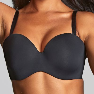 Panache 365 UW Strapless Bra - Black Underwired, lightly padded super smooth and clean stapless bra. 60-85, D-I 10900-BLK