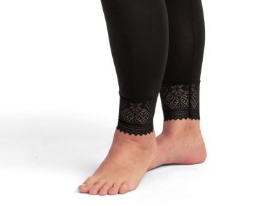 Miss Mary Cool Sensation Leggings Black Leggings with lace decorations EU 38-54 MM-4038-06/BLK