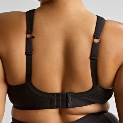 Sculptresse by Panache 9441 Activate UW Non-Padded Sports Bra Black Underwired, non-padded sports bra with racerback option 75-105, D-O SCU-9441-BLK