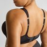 Sculptresse by Panache 9441B Activate UW Non-Padded Sports Bra Black Lace & Chalk-thumb Underwired, non-padded sports bra with racerback option. 75-105, D-O SCU-9441B-BLC