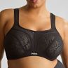 Sculptresse by Panache 9441B Activate UW Non-Padded Sports Bra Black Lace & Chalk-thumb Underwired, non-padded sports bra with racerback option. 75-105, D-O SCU-9441B-BLC