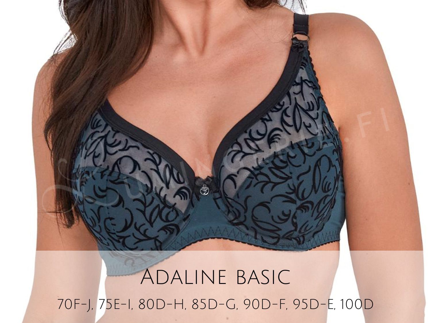 Gaia Goldie 899 Semi-Soft Lace Bra - Classic Supportive Style with Modern  Embroidery