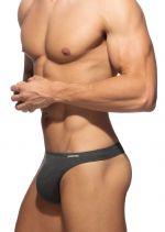 Cotton thong charcoal