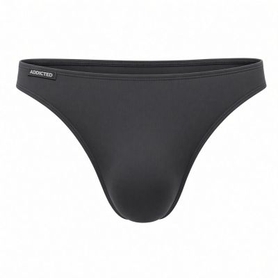 Addicted Cotton thong charcoal Thong 95% Cotton, 5% Elastane S-4XL AD986
