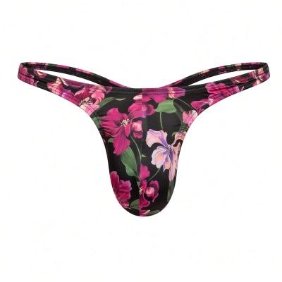 Addicted Magenta mini thong black Thong 88% Polyester, 12% Elastane S-XL UN685