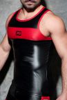 Addicted Fetish Rub combi tank top black and red-thumb Tank top 85% Polyester, 8% Polyamide, 7% Spandex S-3XL ADF80
