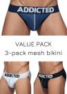 Addicted Mesh bikini 3-pack-thumb Bikini brief 80% Polyamide, 15% Elastane, 5% Cotton S-3XL AD679P