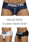 Addicted Mesh brief push up 3-pack-thumb Brief 80% Polyamide, 15% Elastane, 5% Cotton S-3XL AD475P