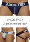 Addicted Mesh jock 3-pack-thumb Jockstrap 80% Polyamide, 15% Elastane, 5% Cotton S-3XL AD479P