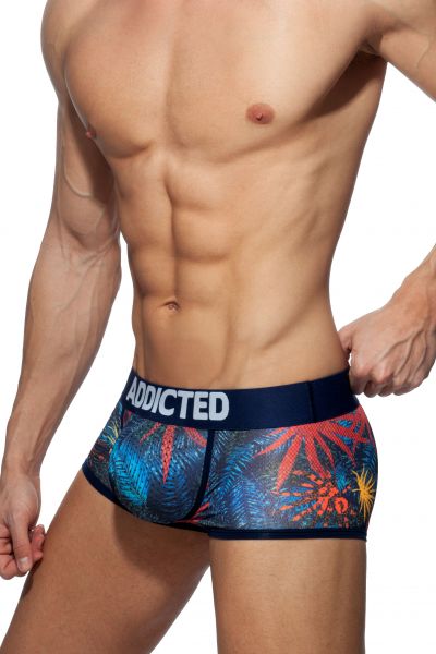 Addicted Mesh trunk push up 3-pack tropical print Trunk 80% Polyamide, 15% Elastane, 5% Cotton S-3XL AD890P