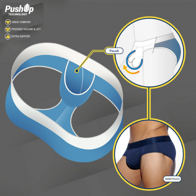 Addicted Mesh brief push up 3-pack Brief 80% Polyamide, 15% Elastane, 5% Cotton S-3XL AD475P