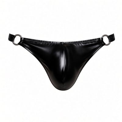 Addicted Fetish Rub buckle thong black Thong 95% Polyester, 5% Elastane S-2XL ADF209
