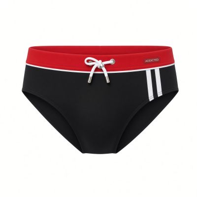 Addicted Sport detail binding swim brief black Brief 80% Polyamide, 20% Elastane S-3XL ADS109