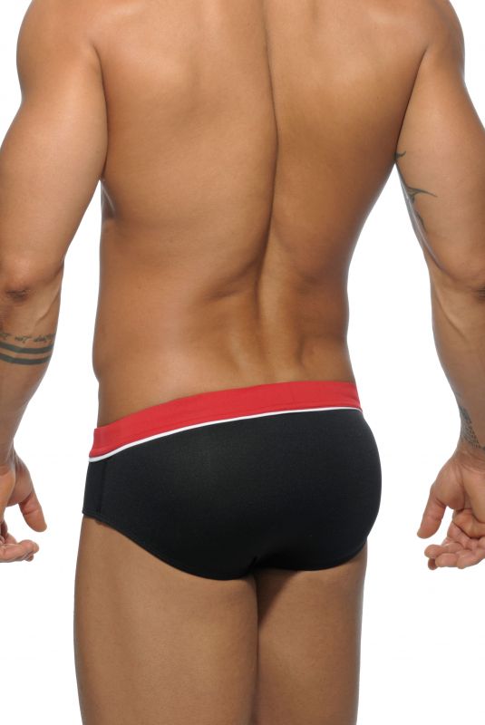 Addicted Sport detail binding swim brief black