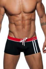 Sport detail binding swim boxer black