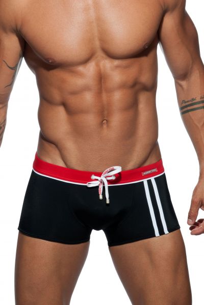 Addicted Sport detail binding swim boxer black Boxer 80% Polyamide, 20% Elastane S-3XL ADS133_10