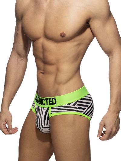 Addicted Swimderwear Brief Tribal Brief 80% Polyamide, 20% Elastane S-2XL AD1345