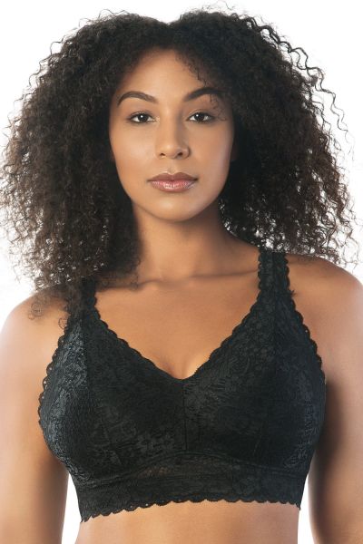 Parfait Lingerie Adriana Lace Bralette Black Non-wired, non-padded lace bralette 65-95, D-H P5482-BLK