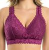 Parfait Lingerie Adriana NW Lace Bralette Blackberry-thumb Non-wired, non-padded lace bralette with convertible straps. 65-90, D-H P5482-BLY