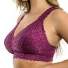 Parfait Lingerie Adriana NW Lace Bralette Blackberry-thumb Non-wired, non-padded lace bralette with convertible straps. 65-90, D-H P5482-BLY