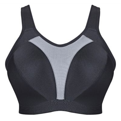 Royce Aerocool Wirefree Sports Bra Black & Grey Wire-free, unpadded sports bra 70-90 G-K S1382-BLK