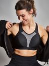 Royce Aerocool Wirefree Sports Bra Black & Grey-thumb Wire-free, unpadded sports bra 70-90 G-K S1382-BLK