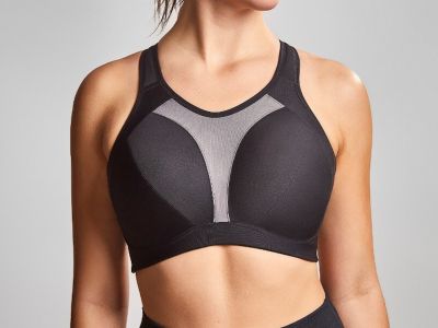 Royce Aerocool Wirefree Sports Bra Black & Grey Wire-free, unpadded sports bra 70-90 G-K S1382-BLK