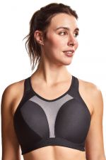 Aerocool Wirefree Sports Bra Black & Grey