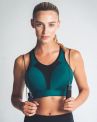 Royce Aerocool Wirefree Sports Bra - Emerald Green-thumb Wire-free, unpadded sports bra. 70-90 G-K S1382-EME