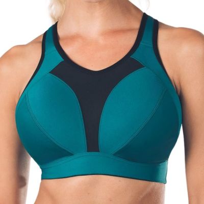 Royce Aerocool Wirefree Sports Bra - Emerald Green Wire-free, unpadded sports bra. 70-90 G-K S1382-EME