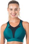 Royce Aerocool Wirefree Sports Bra - Emerald Green-thumb Wire-free, unpadded sports bra. 70-90 G-K S1382-EME