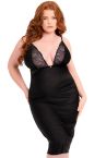 Scantilly by Curvy Kate After Hours Lace Slip Dress Black-thumb Nonwired slip dress with adjustable straps to fit DD-HH cups S-XL SN-025-326-BLK