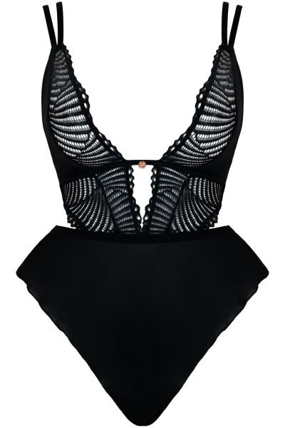 Scantilly by Curvy Kate After Hours Lace Teddy Black Nonwired lace teddy with adjustable straps to fit DD-HH cups S-XL SN-025-327-BLK