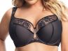 Gorsenia Alicante Half Padded Bra Black-thumb Underwired, half-padded bra 65-105, D-K K647-CZA