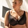 Nessa Alizee Soft UW Bra Black-thumb Underwired non-padded balconnet with double layer mesh and stretch lace cups. 65-100, E-O ALZ-550-BLK