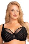 Nessa Alizee Soft UW Bra Black-thumb Underwired non-padded balconnet with double layer mesh and stretch lace cups. 65-100, E-O ALZ-550-BLK