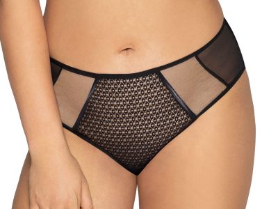 Ava Lingerie All Illusion Brief Black  M-3XL F1963-BLK