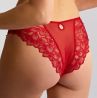 Panache Allure Brazilian Brief - True Red-thumb Low rise stretch lace brazilian. 36-46 10762-TRU