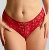 Panache Allure Brazilian Brief - True Red-thumb Low rise stretch lace brazilian. 36-46 10762-TRU