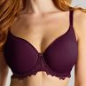 Panache Allure UW Spacer Bra - Plum-thumb Underwired spacer foam t-shirt bra. 60-85, D-K 10766-PLM