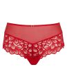 Panache Allure Deep Brief - True Red-thumb Mid high stretch lace briefs. 36-46 10764-TRU