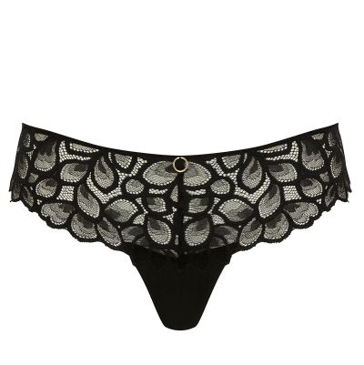 Panache Allure Thong Black  36-46 10769-B&L