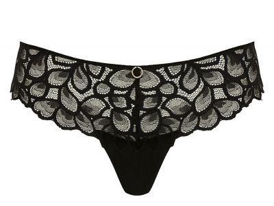 Panache Allure Thong Black Latte  36-46 10769-B&L