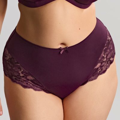 Sculptresse by Panache Amara Deep Brief - Plum  M/38 - 5XL/50 11264-PLM