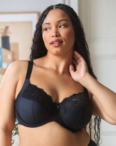 Sculptresse by Panache Amara UW Full Cup Bra - Black Underwired non-padded full cup bra. 75-105, E-O 11265-BLK
