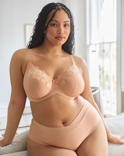 Sculptresse by Panache Amara UW Full Cup Bra - Honey Underwired non-padded full cup bra. 75-105, E-O 11265-HON