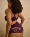 Sculptresse by Panache Amara UW Full Cup Bra - Plum-thumb Underwired non-padded full cup bra with stretch top cup. 75-105, E-O 11265-PLM